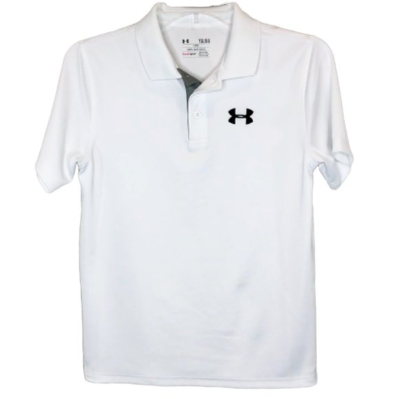 Under Armour Other - Under Armour Boy's White Polo Shirt - YL